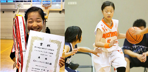 しっかり練習、終われば仲良し